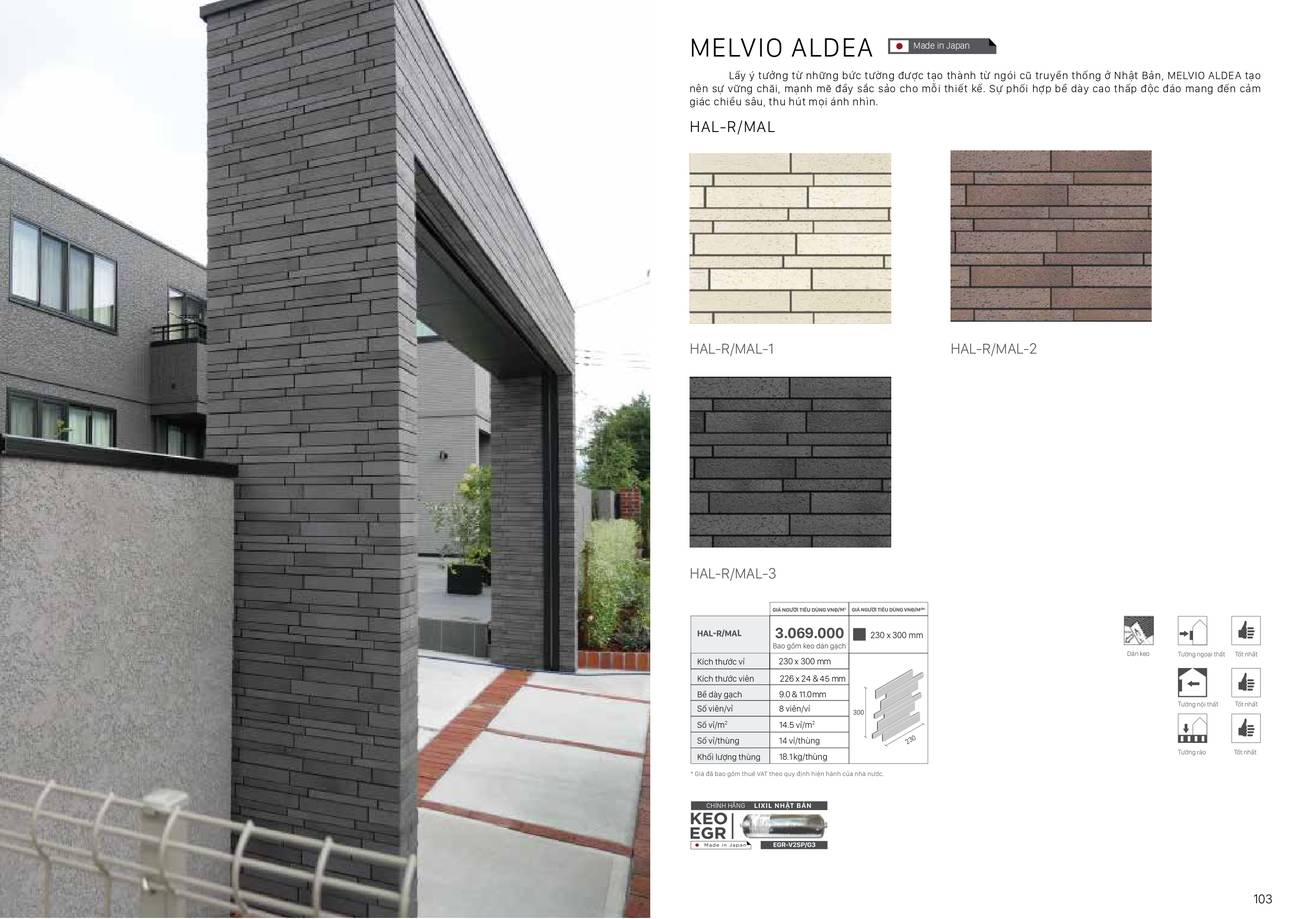 Catalogue và Bảng giá Gạch kiến trúc INAX mới nhất 2024 /Page 51